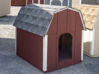 Red Large Dog Box crafted by Pine Creek Structures of Spring Glen, PA