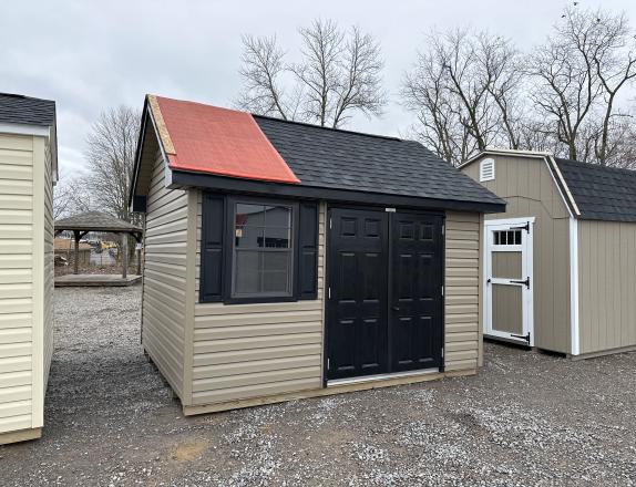 10x12 Cape Cod with Vinyl Siding, Loft and Shelves