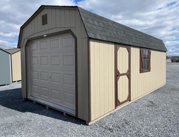 12'x24' 1-Car Dutch Garage with 8" OC floor joists from Pine Creek Structures in Harrisburg, PA